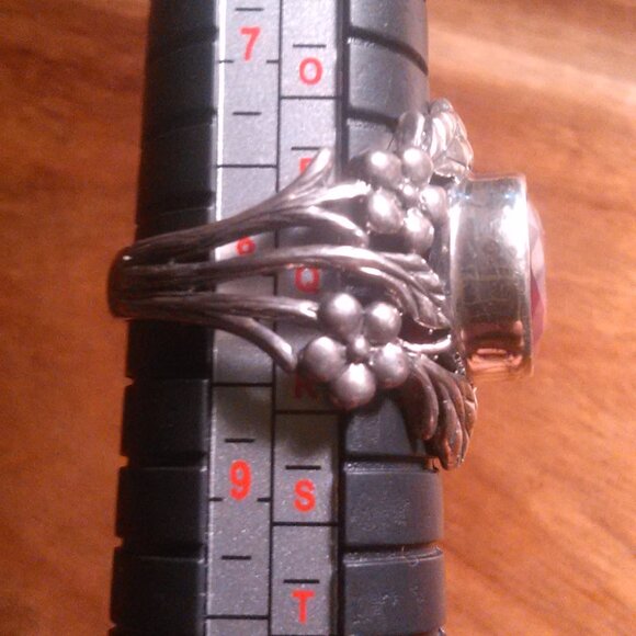 Bali Legacy Niassa Ruby Sterling Silver Solitaire Ring (Size 8) - Picture 4 of 15